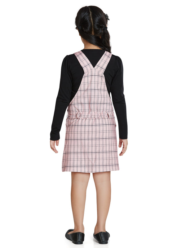 Peppermint Girls Checkered Dungaree with Top 15212 2