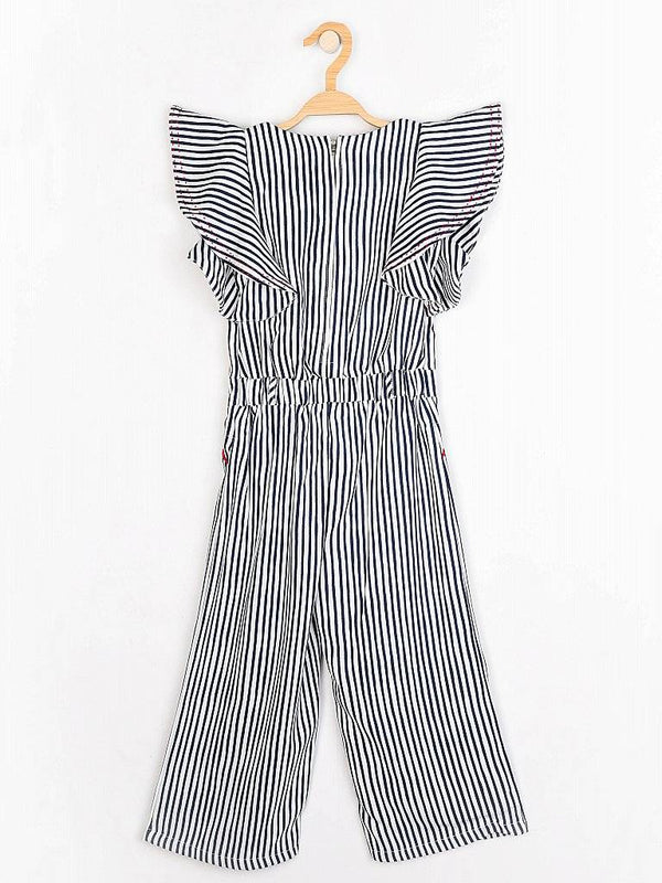Peppermint Girls Navy Blue Printed Jumpsuit 12427 2