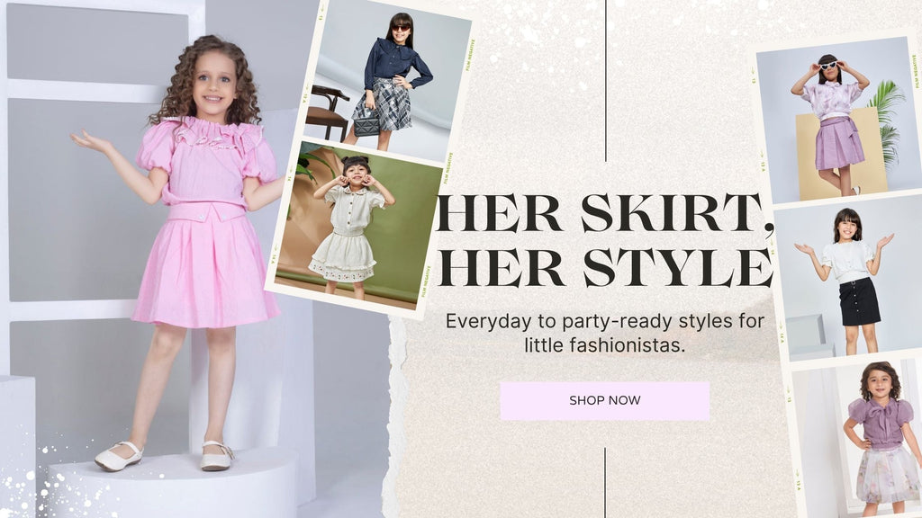 Skirts Sets for Kids Girls: From Casual Styles to Party-Ready Skirt Dresses