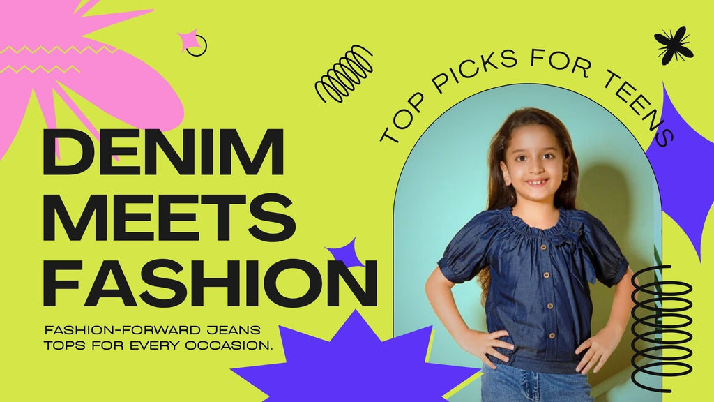 jeans top for 12-13 year girl