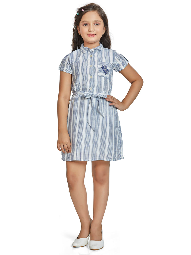 Girls Striped Dress 14615