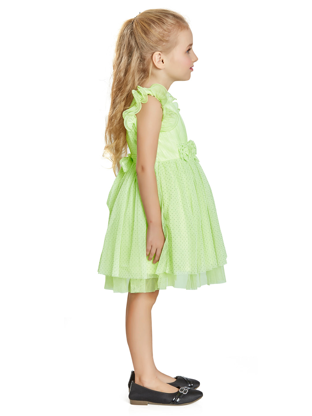 Girls Design Net Dress 14656 | Peppermint