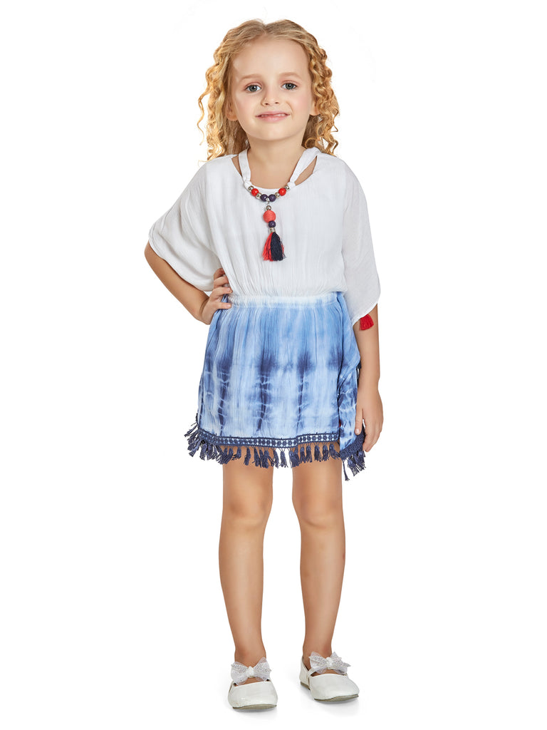 Peppermint Girls Overdyed Dress with Neck Piece 14808 1