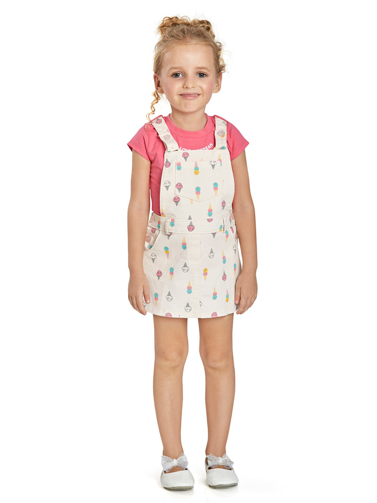 Peppermint Girls Casual Dungaree with Top 14815 1