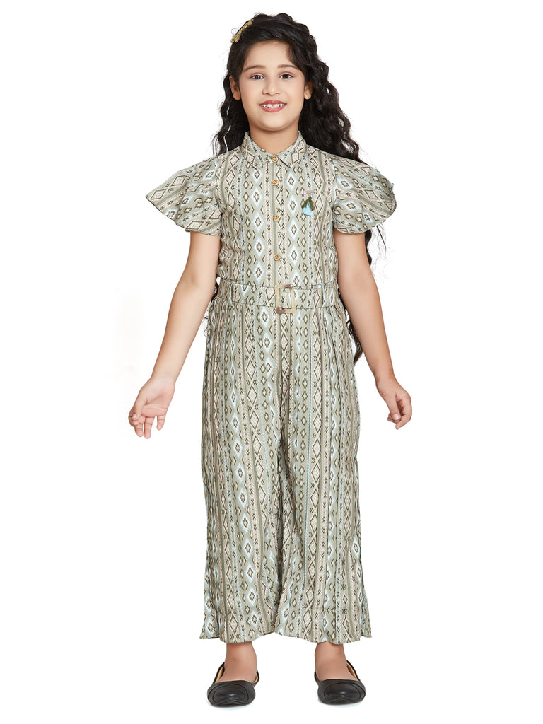 Peppermint Girls Tribal Jumpsuit with Belt 14910 1