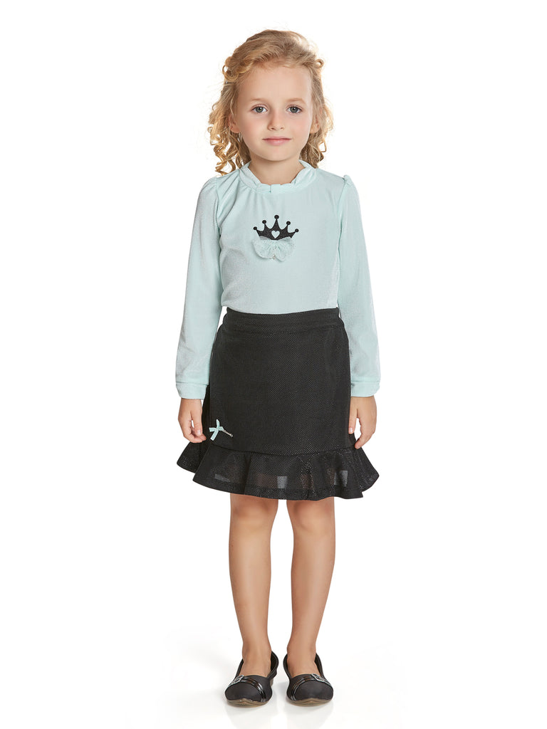 Girls Yarn Dyed Skirt with Top 14999