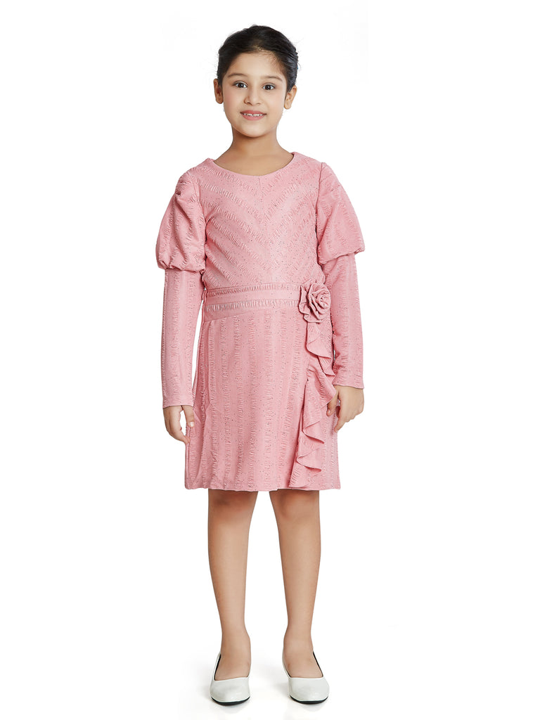 Peppermint Girls Textured Dress 15029 1