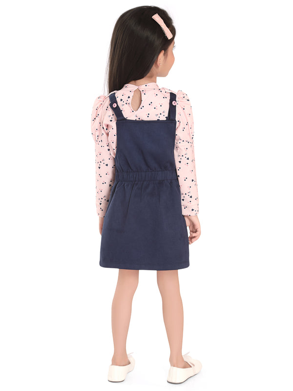 Girls Casual Dungaree with Top 15035