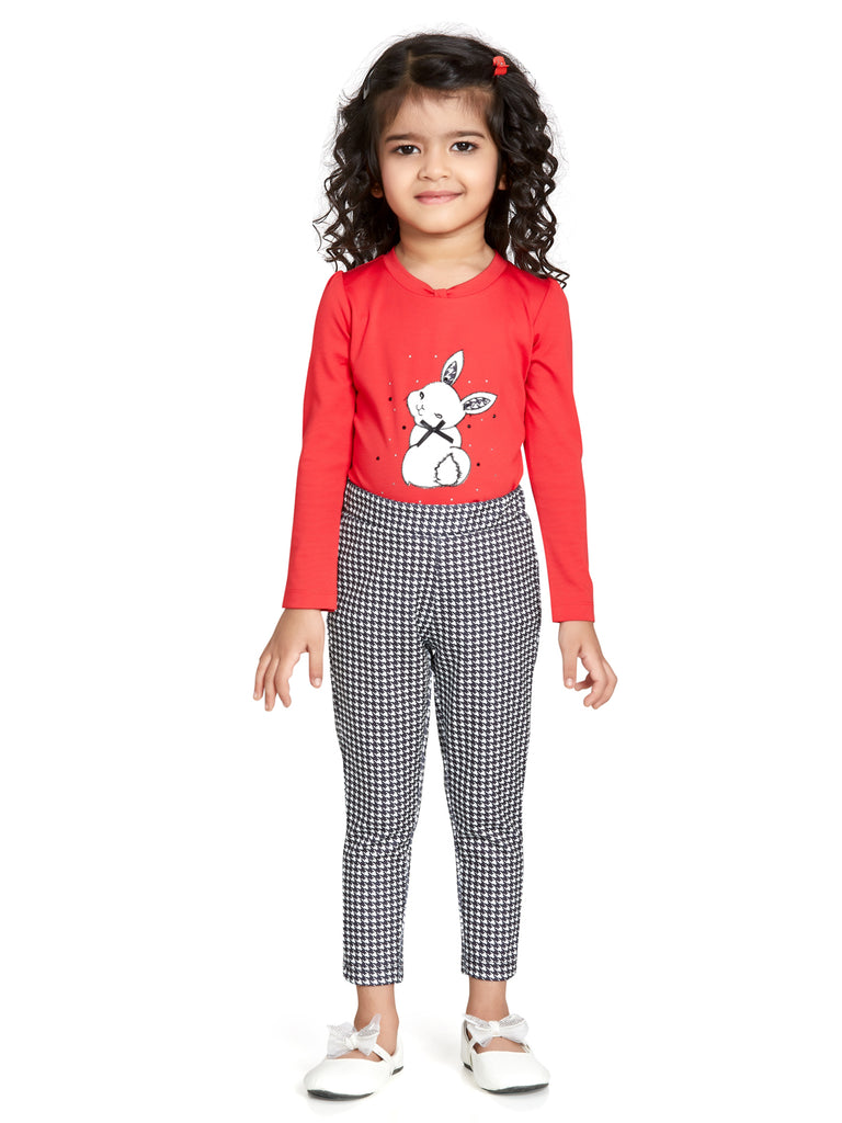 Peppermint Girls Checkered Top with Jegging 15118 1