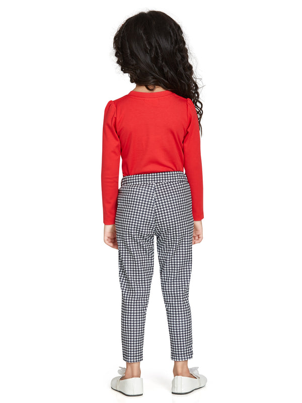 Peppermint Girls Checkered Top with Jegging 15118 2