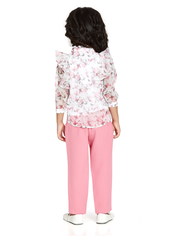 Peppermint Girls Floral Print Pant with Top 15128 2