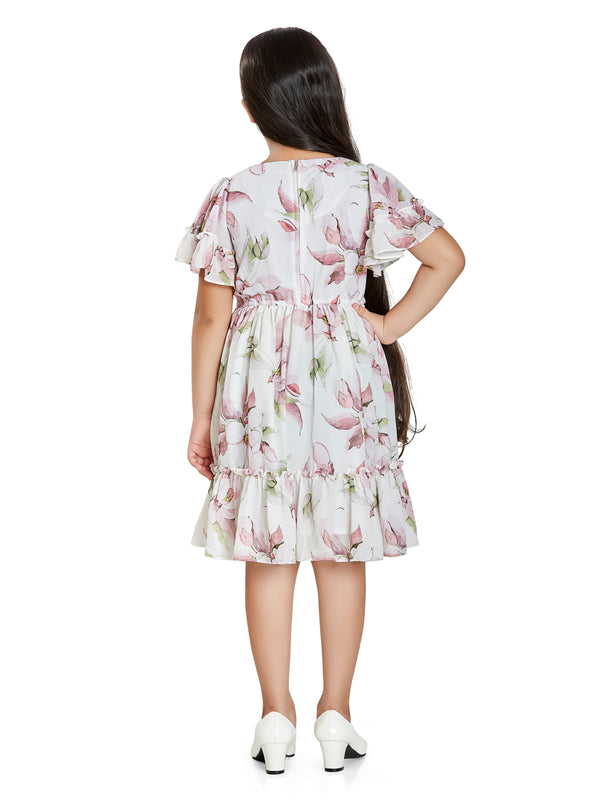 Peppermint Girls Floral Print Dress 15131 2