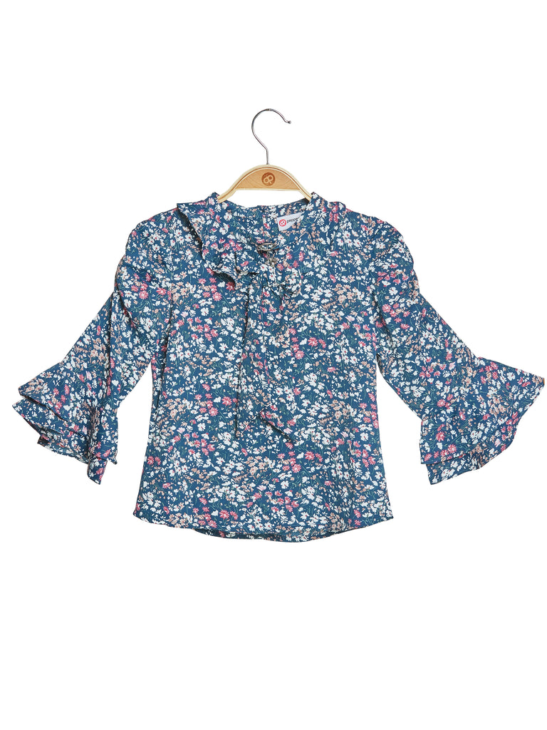 Peppermint Girls Floral Print Top 15244 1