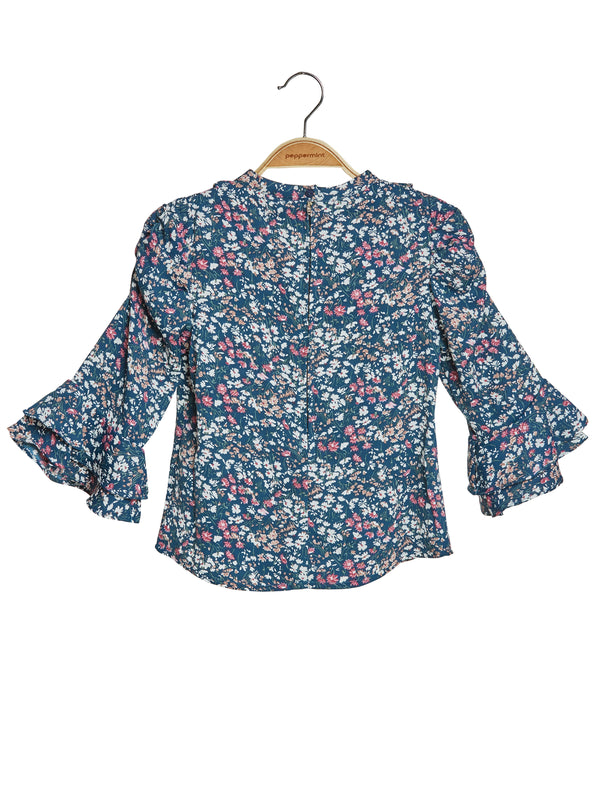 Peppermint Girls Floral Print Top 15244 2