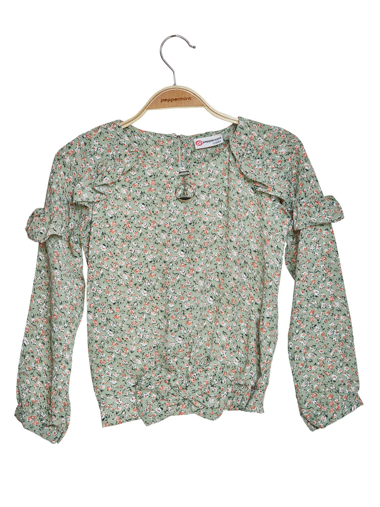 Peppermint Girls Floral Print Top 15255 1
