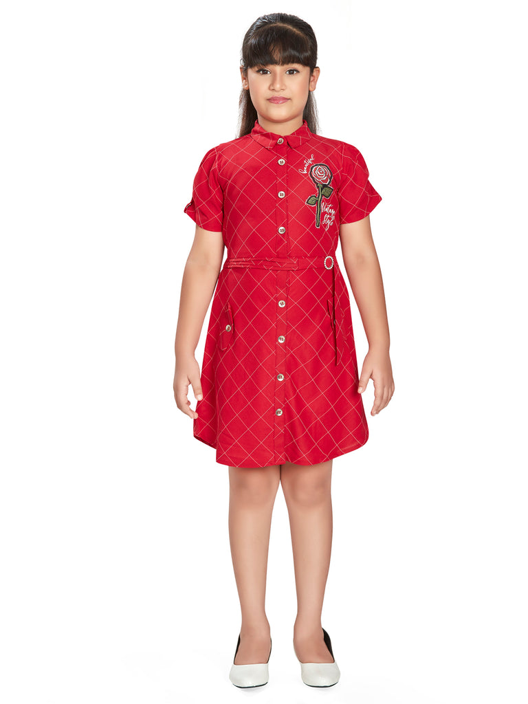 Girls Checkered Dress 15595