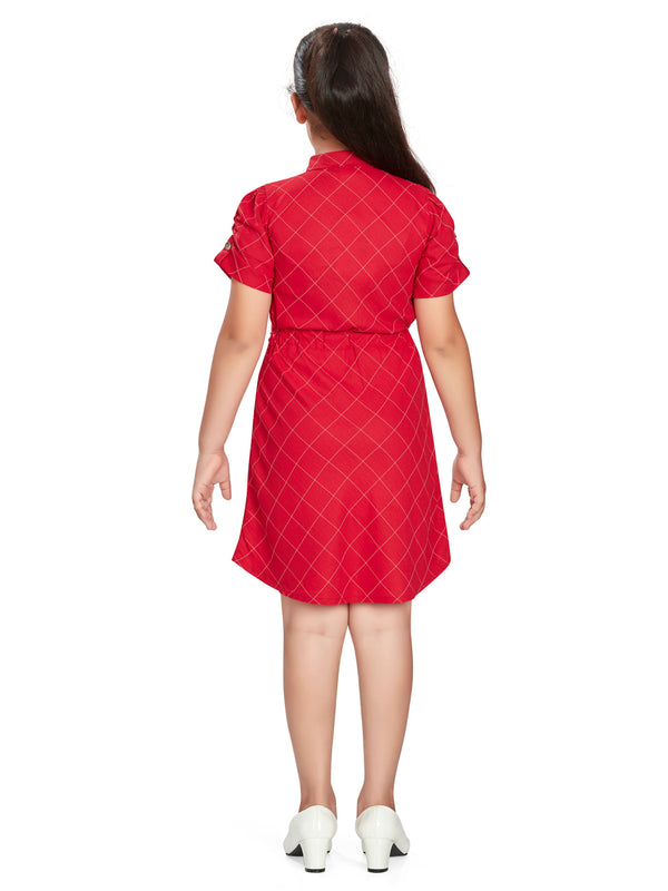 Girls Checkered Dress 15595