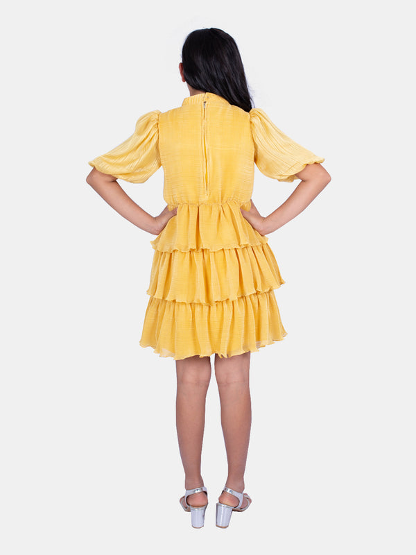 Peppermint Girls Textured Dress 16042 2