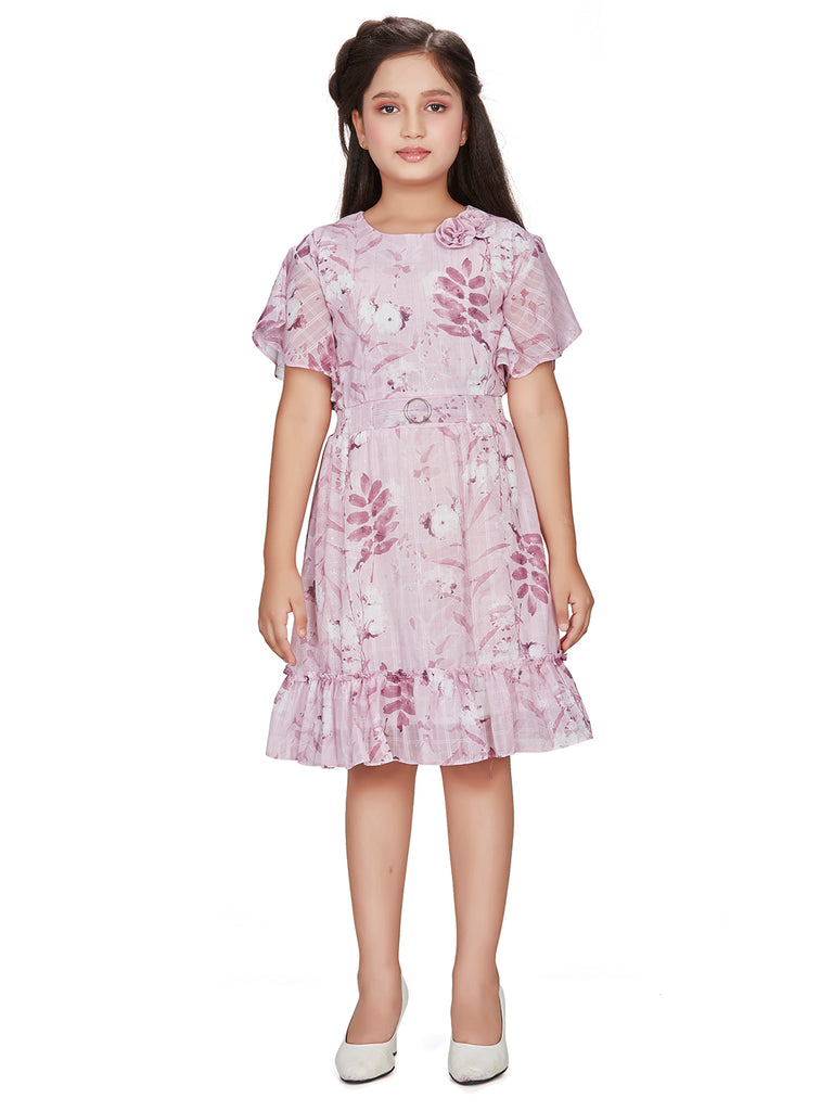 Peppermint Girls Floral Print Dress 16202 1