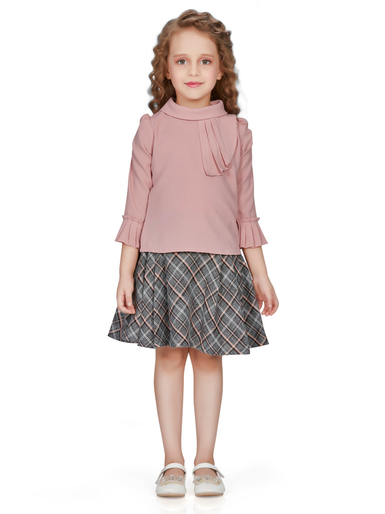 Peppermint Girls Yarn Dyed Top with Skirt 16216 1