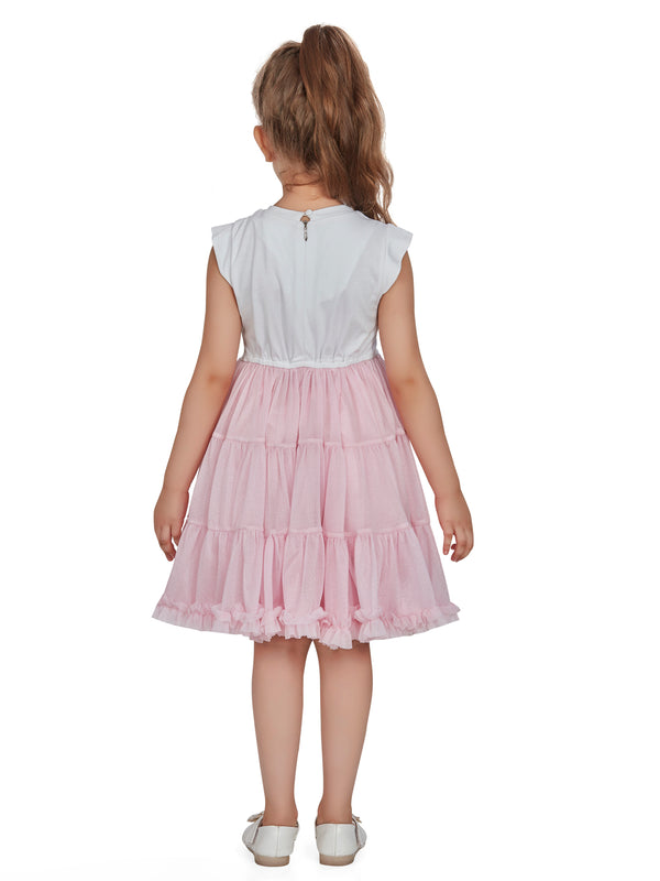 Peppermint Girls Foiled Dress with Jacket 16247 2