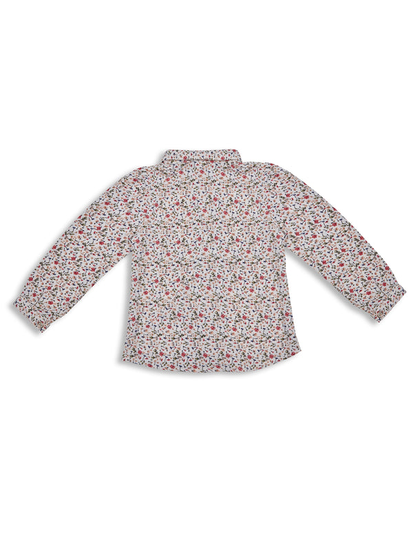Peppermint Girls Floral Print Top with Dungaree 16258 2