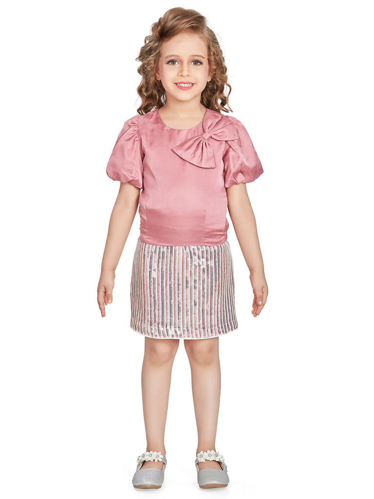 Girls Sequins Skirt with Top 16288