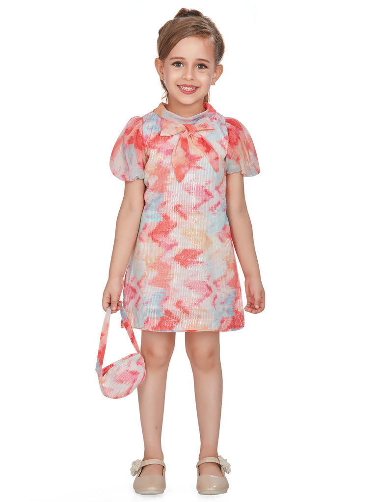 Peppermint Girls Sequins Dress with Purse 16358 1