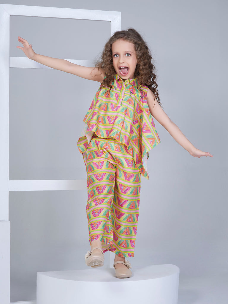 Girls Abstract Print Pant Set 17062