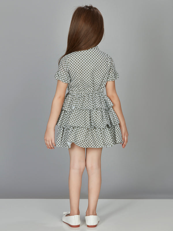 Girls Checkered Dress 18047
