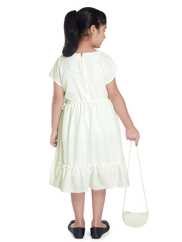 Girls Embroidered Dress with Purse 18505