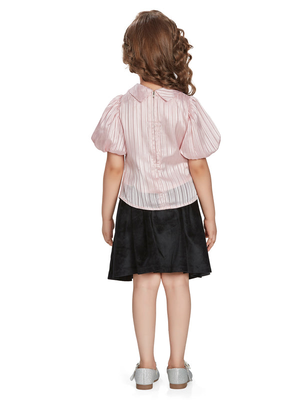 Girls Striped Top with Skirt 18604