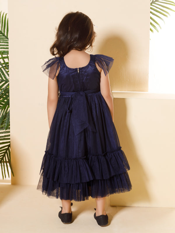 Girls Elegant Dress with Hair Band 18083