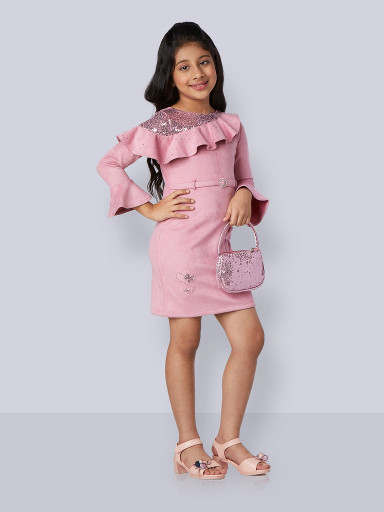 Girls Trendy Dress with Legging 15322