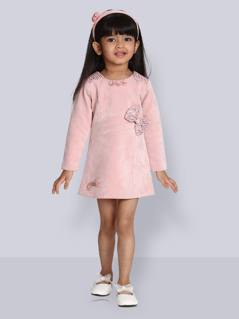 Girls Trendy Dress, Hairband Legging 15331