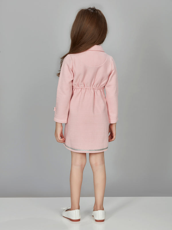 Girls Textured Dress 15926