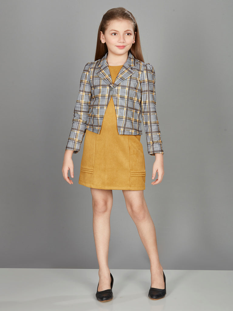 Peppermint Girls Checkered Dress with Jacket 16185 1