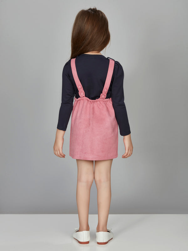 Peppermint Girls Trendy Top with Dungaree 16300 2