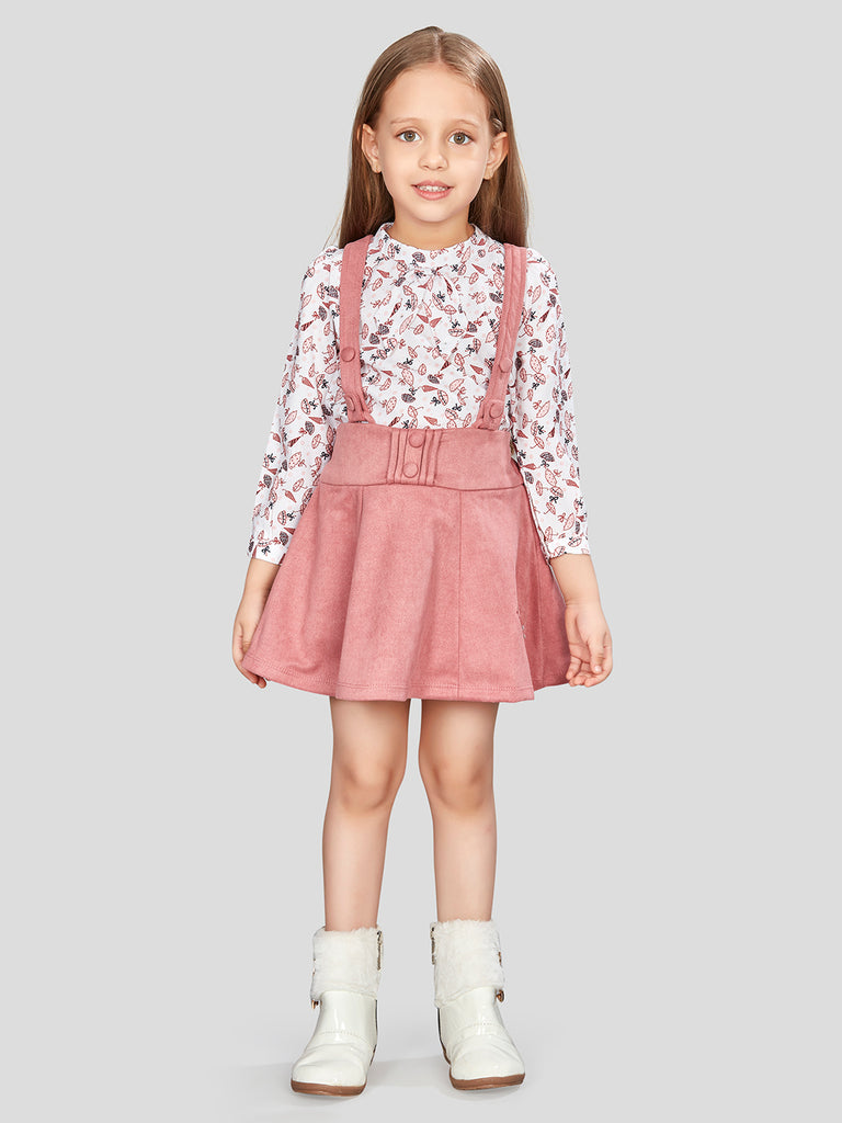 Girls Trendy Top with Dungaree 16309