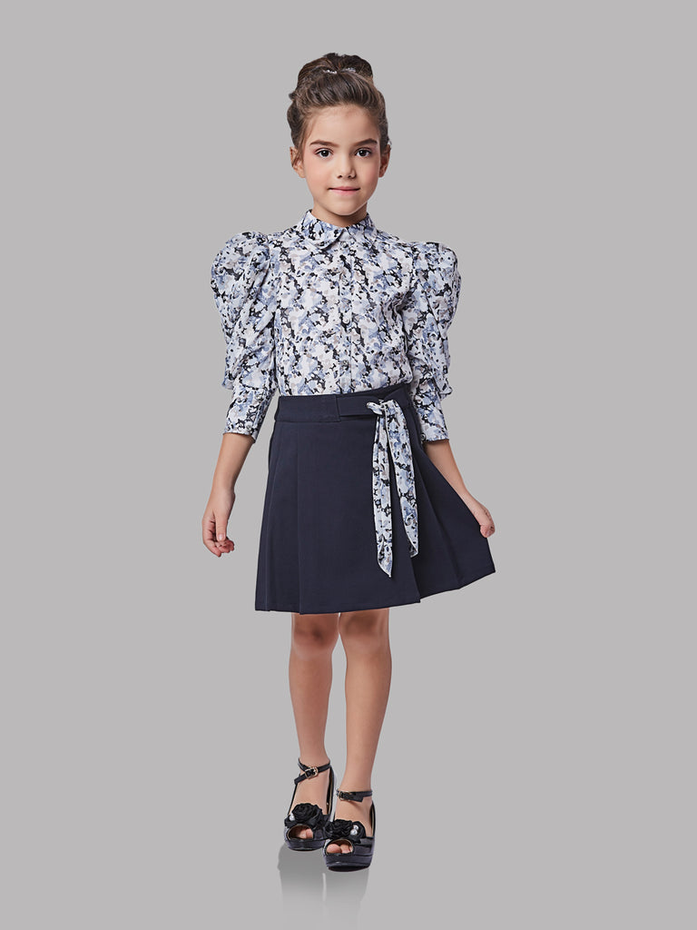 Peppermint Girls Abstract Print Skirt and Top 16390 1
