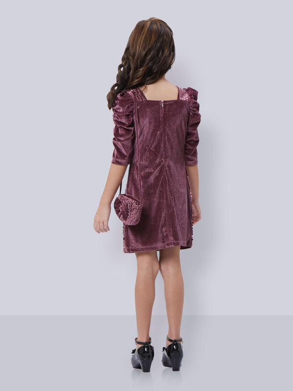 Peppermint Girls Sequins Dress with Purse 16420 8