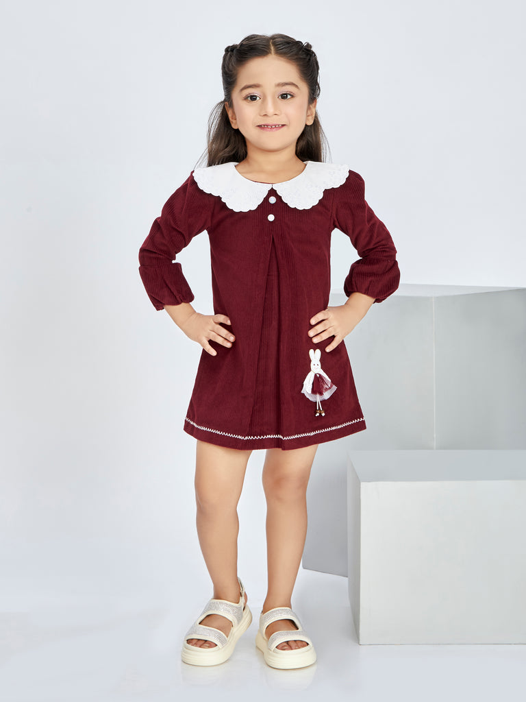 Girls Textured Dress 16513