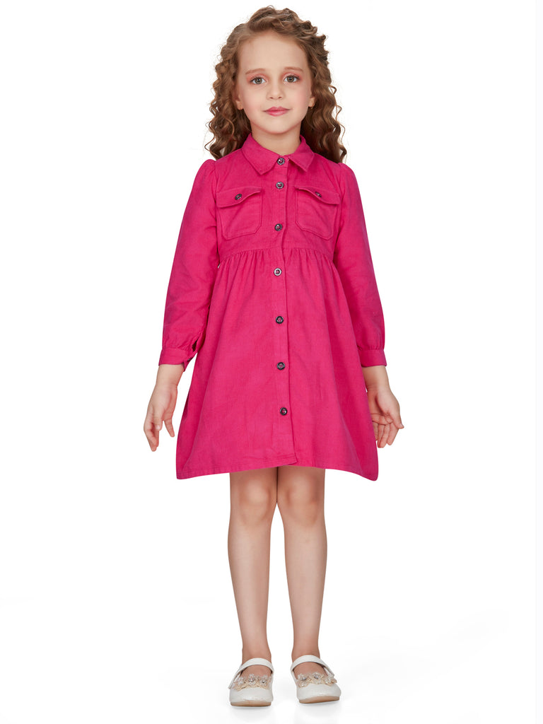 Girls Textured Dress 18971