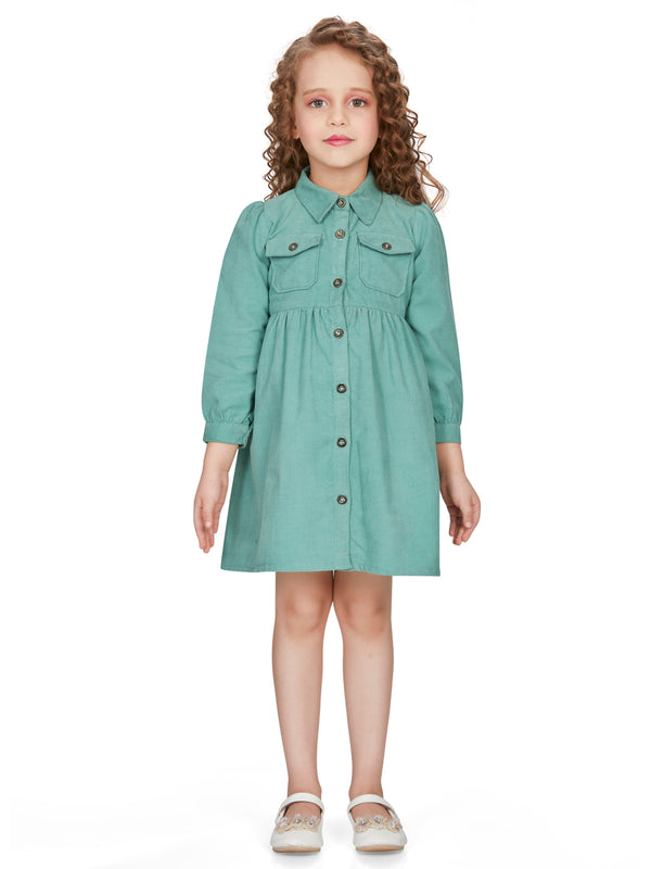 Girls Textured Dress 18971