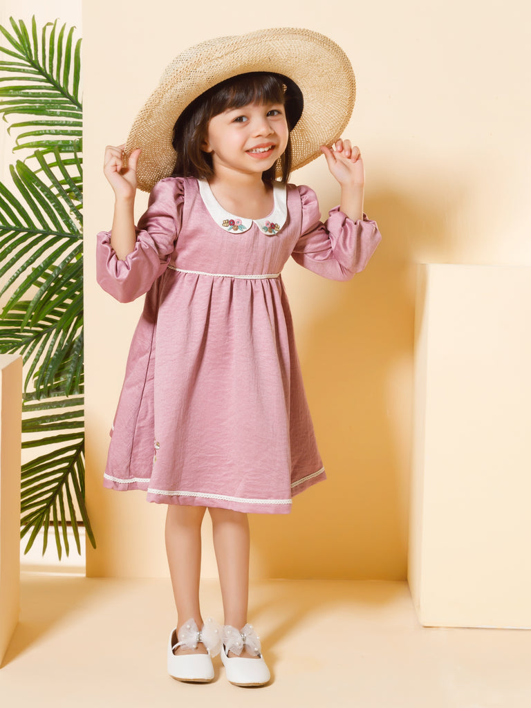 Girls Embroidered Dress 16625