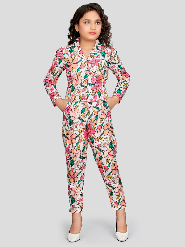 Peppermint Girls Floral Print Pant with Top 16689 1