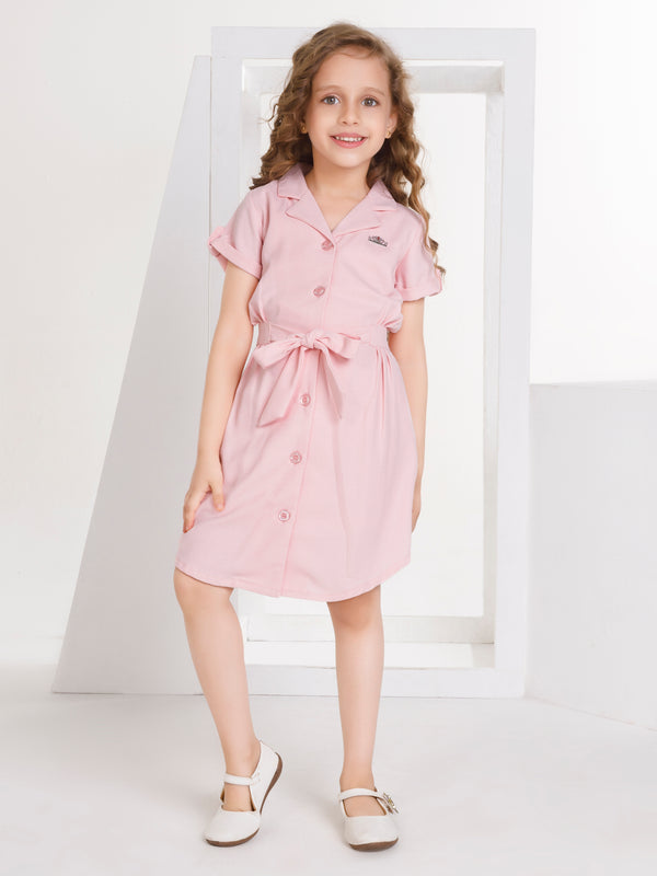 Girls Textured Dress 17295