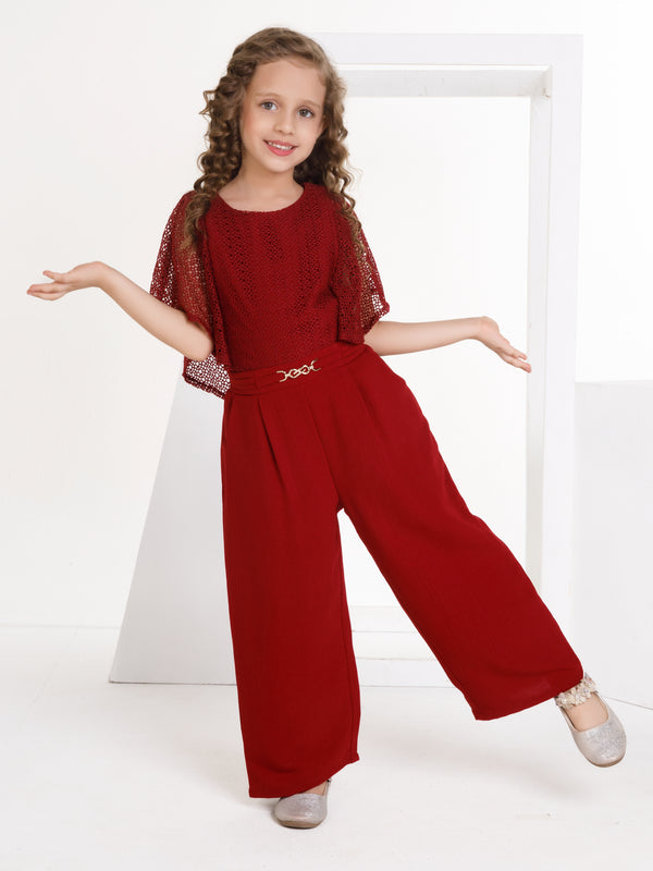 Girls Design Net Jumpsuit 17299