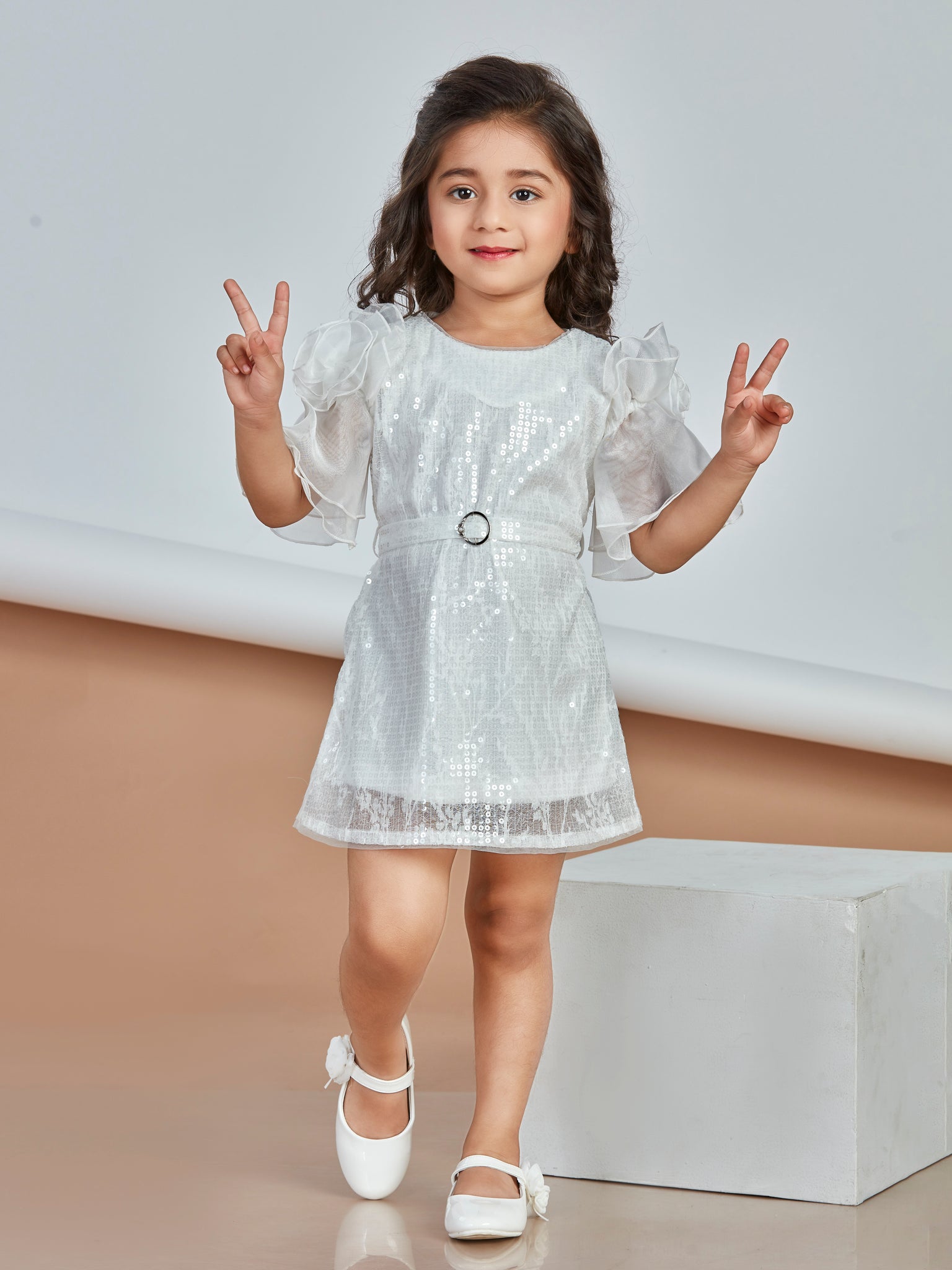 Girls Sequins Dress 17303 | Peppermint