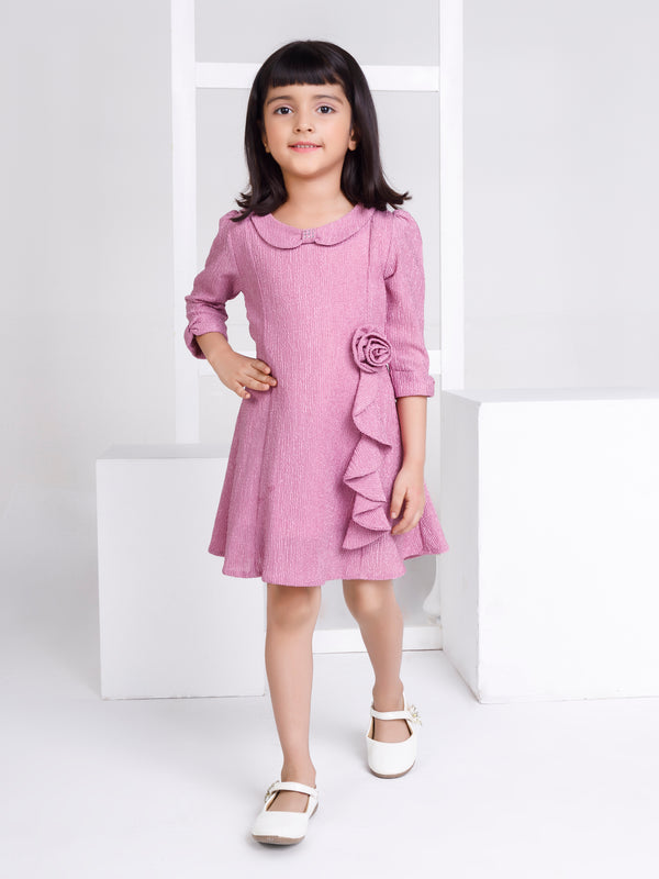 Girls Textured Dress 17359